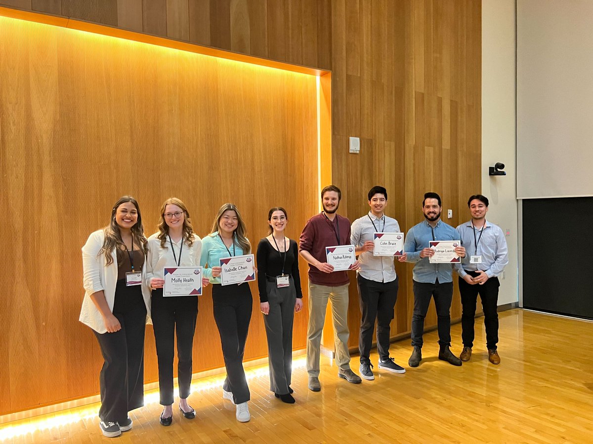 Poster Presentations:

PhD 1st Place - Colin Bruce (McArthur Lab)
PhD 2nd Place - Nathan Roberge (Burrows Lab)

MSc 1st Place - Katie Iacobucci (Coombes Lab) &amp; Jeremie Alexander (Stokes Lab)

UG 1st place - Isabelle Chan (Burrows Lab)
UG 2nd place - Molly Heath (Bowdish Lab)