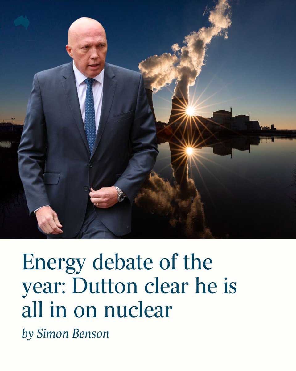 Peter Dutton is determined to finish what previous Liberal leaders have failed to do and adopt nuclear energy options as official Coalition energy policy. And public support is tipping his way: bit.ly/43dXBa7