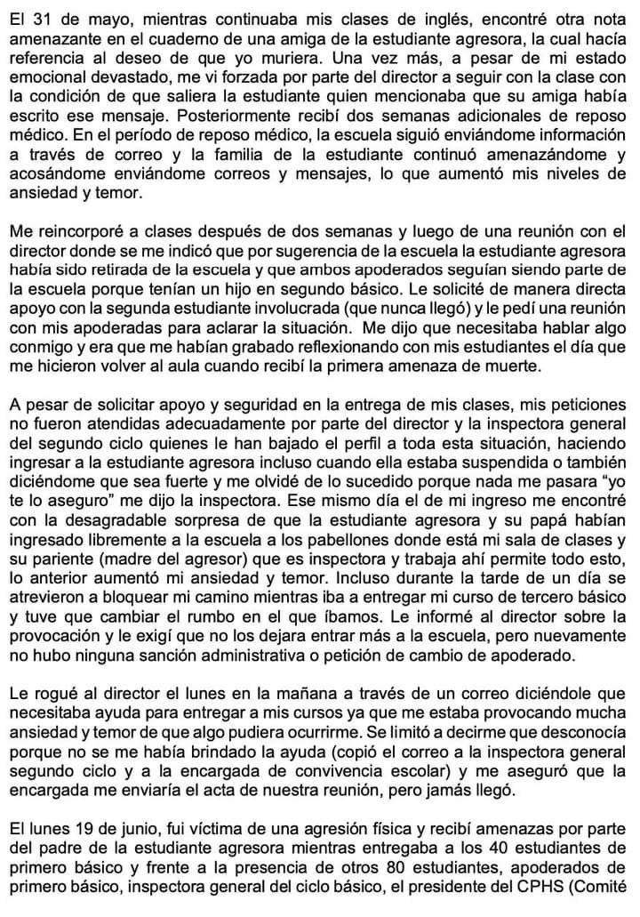Fabian_Ossandon's tweet photo. El suicidio de la profesora Katherine Yoma es una trágica consecuencia de la indiferencia e inacción de las autoridades de la CMDS y el municipio de #Antofagasta. Aquellos que no cumplieron con la tarea de protegerla, contenerla y apoyarla no deben seguir en sus cargos. https://t.co/6RTjkeut1j