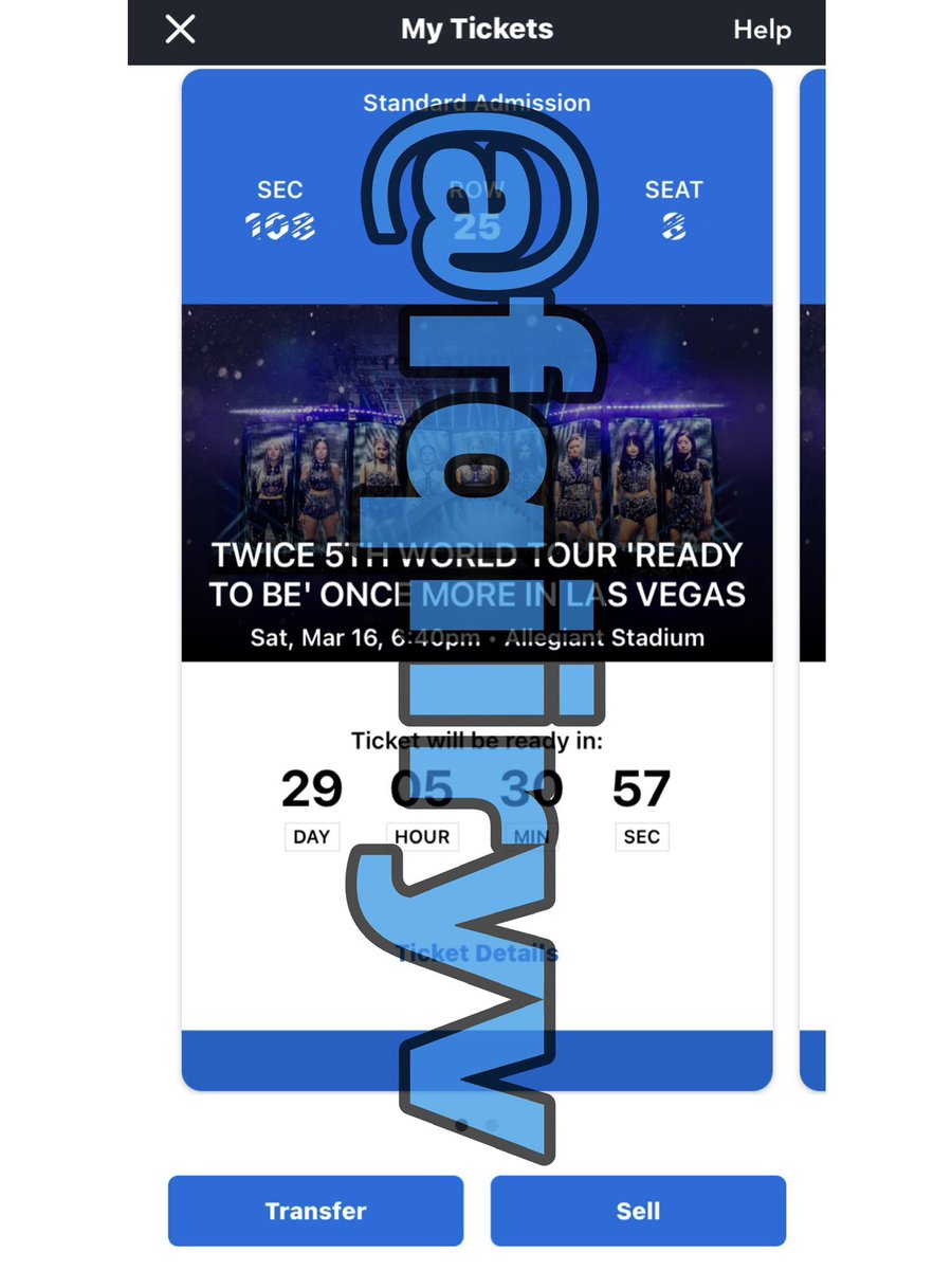 fqiiryv's tweet photo. HIII!! WTS my TWICE concert tickets for las vegas sat, march 16th 

i paid $402 for both. im willing to let them go for a cheaper price. just need to get these off my hands 

- section 108
- row 25
- seats 8 &amp; 9
#TWICE_5TH_WORLD_TOUR #TWICE #twice #TwiceinLasVegas #twicewts https://t.co/r0GqvbMaB5