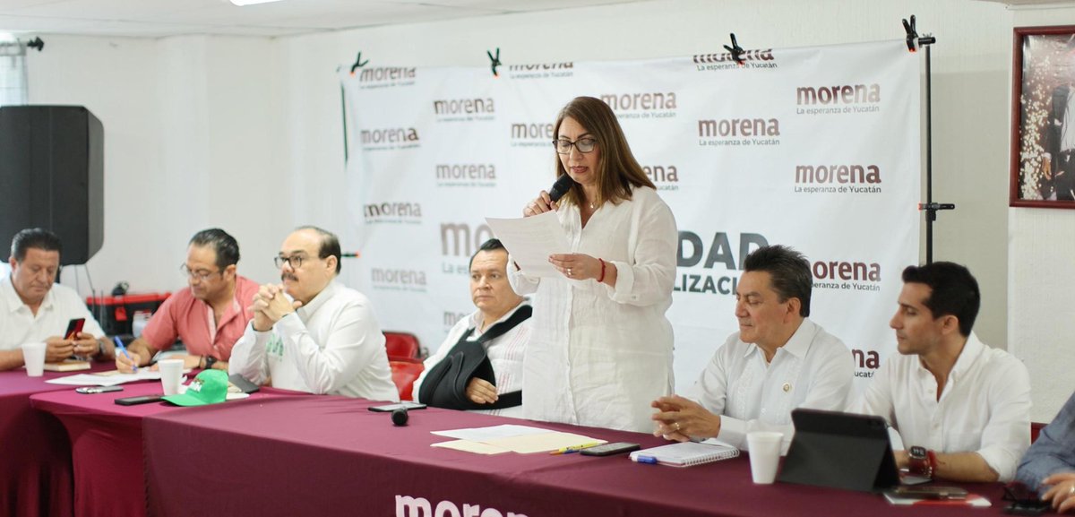 NMSNOMAMES's tweet photo. ALPHA TAVERA SE RETIRA DE LA PRESIDENCIA DE MORENA YUCATÁN CON TODO EL RECONOCIMIENTO DE SUS COMPAÑEROS https://t.co/r4cV3LFJiD