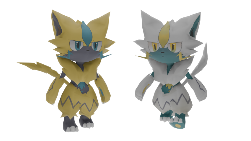 Baby Zeraora for <a href="/TheSirud/">Alec</a> !
#zeraora #pokemon #blender #3dmodeling