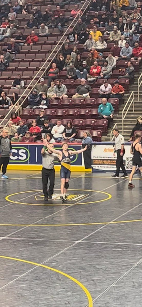 Cam Mingee WON!!!!! Cam will be in the finals tomorrow at 4pm at the Hershey Giant Center. Bolt Proud!