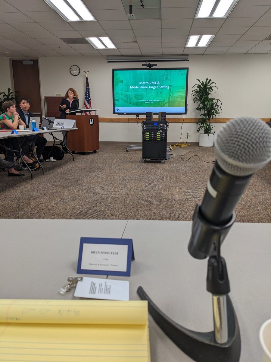It felt good to be back in person this morning chairing the <a href="/metrolosangeles/">Metro Los Angeles</a> Sustainability Council as we provided feedback on potential VMT reduction targets. This was follow-through on a past Board motion that <a href="/ClimateResolve/">Climate Resolve</a> advocated for.