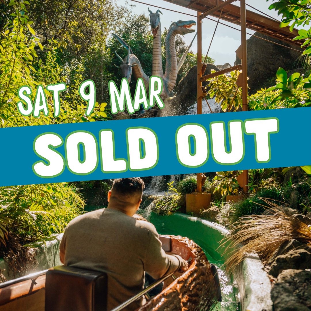 🛑Saturday 9th March - SOLD OUT 🛑🎢

Todays session has SOLD OUT

Always book online before coming to park to secure entry! Especially on sunny weekends and holidays. 

Ka kite ano x
