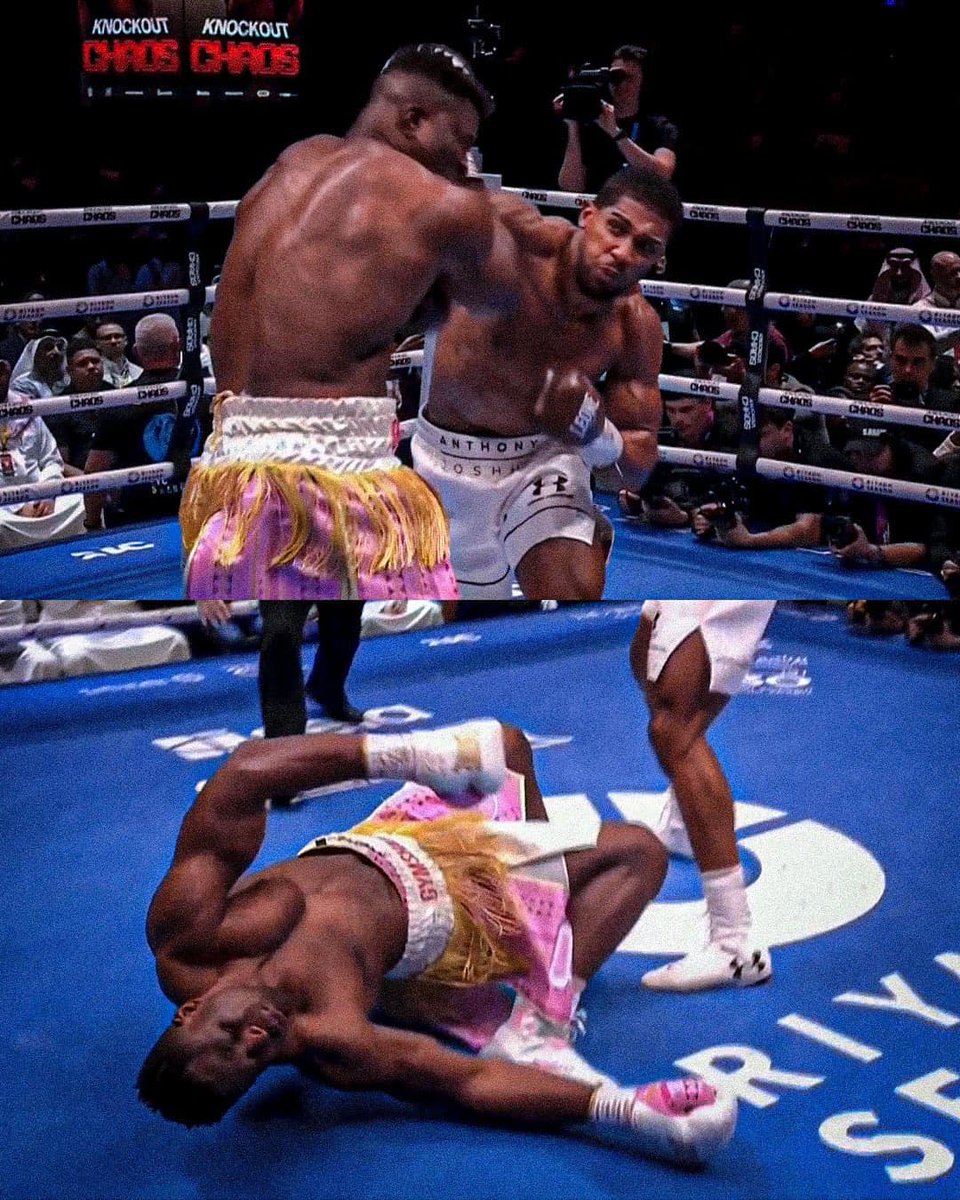 BongbenL's tweet photo. @anthonyjoshua the Baddest man on the planet.@francis_ngannou  grasped for air—what a knock-out! https://t.co/b4Syyweusq