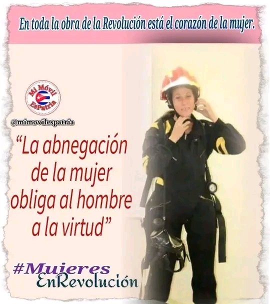 En todas las obras de la Revolución está el corazón de las mujeres Cubana #MujeresEnRevolucion