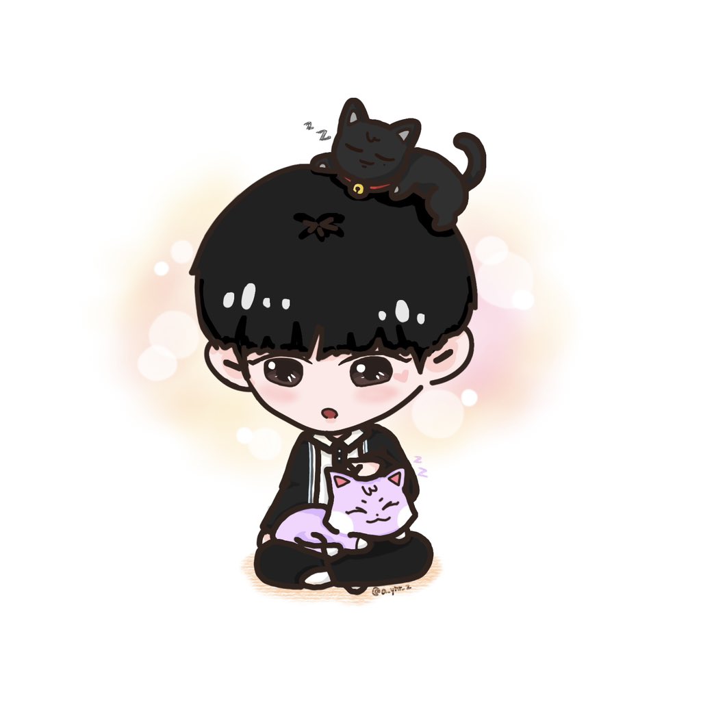 🐱☕️
Yeosang’s first time in cat cafe🐾

#ATEEZ #AteezFanart #에이티즈 
#YEOSANG #SAN #WOOYOUNG #여우산