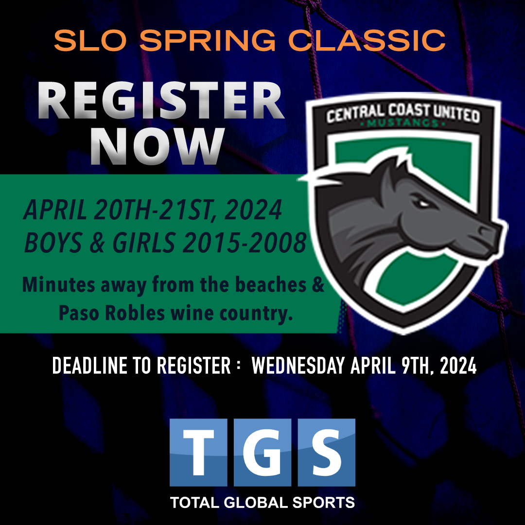 TGS Soccer (@tgssoccer) on Twitter photo Register now for the SLO Spring Classic, April 20th and 21st, 2024
public.totalglobalsports.com/public/event/3…
<a href="/slosoccerclub/">San Luis Obispo SC</a> #ccumustangs #ecnl #totalglobalsports #collegesoccer ⚽️ Register now for the SLO Spring Classic, April 20th and 21st, 2024
public.totalglobalsports.com/public/event/3…
<a href="/slosoccerclub/">San Luis Obispo SC</a> #ccumustangs #ecnl #totalglobalsports #collegesoccer ⚽️