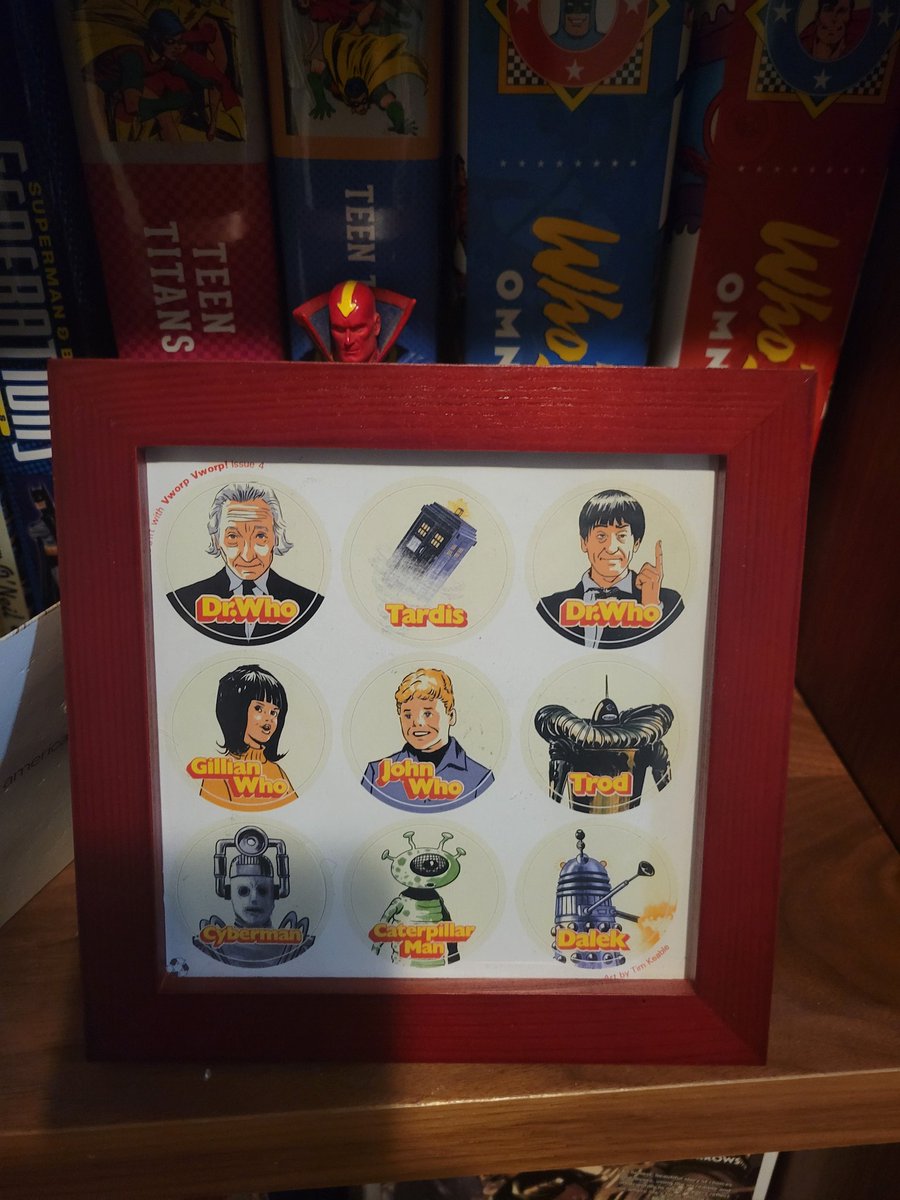 GallifreysMWPod's tweet photo. Finally, I got a frame for the stickers that came with Vorp Vorp #4. 
#DoctorWho #vorp #TARDIS https://t.co/VDLDSp02qp