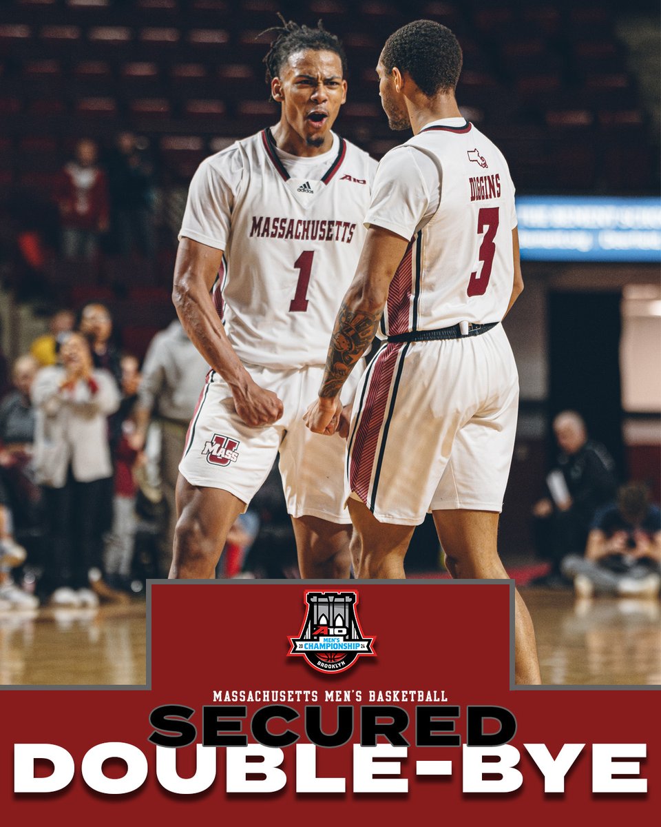 𝐋𝐎𝐂𝐊𝐄𝐃 𝐈𝐍🔒

For the first time since 2007-08 the Minutemen have secured an automatic spot in the A-10 Quarterfinal

#Flagship🚩