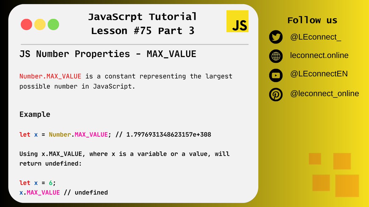 LEconnect_'s tweet photo. Daily content at 4pm about JavaScript.
Free JavaScript course. Learn now: https://t.co/kfBRwV3vIX
#html #css #javascript #react #vuejs #php
#javascripts #javascripttutorial #javascriptlearning #javascriptframework #javascriptdev #coursejavascript https://t.co/pW5jAojuHT