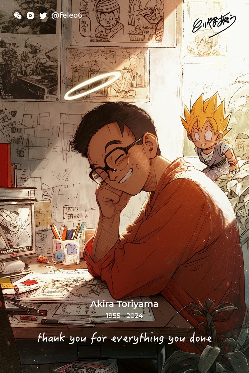 RIP🙏🕯️
miss u forever
#akiratoriyama #dbz #midjourney