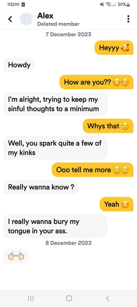MehitsaUsername's tweet photo. @Memeulous Thought I'd play along just because I was curious what he was going to say. I turned off men from my matches after this one 😂😂 https://t.co/ln3HRThFR6