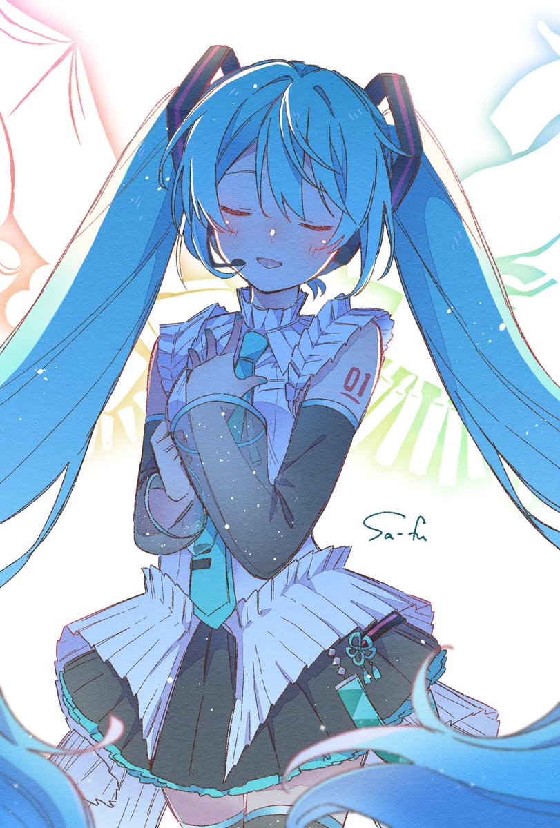 初音ミク「#ミクの日  #初音ミク  」|Sa-fuのイラスト