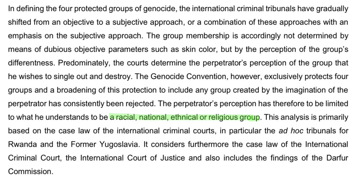 Class is not a protected characteristic under the Genocide Convention, so by definition classicide cannot be labelled as “genocide”.