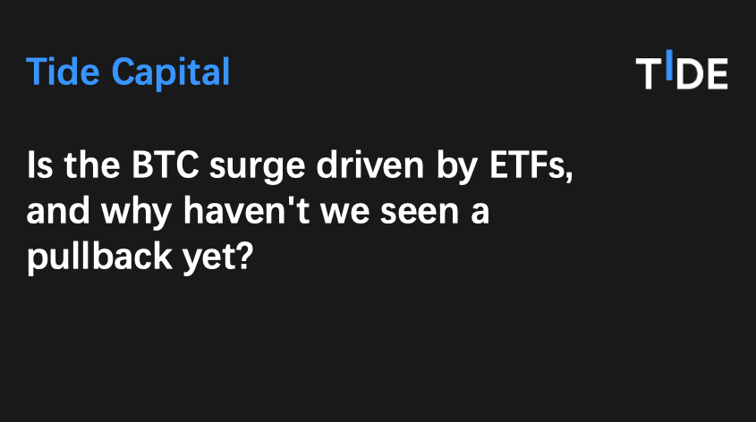 tidecap's tweet photo. The #Bitcoin  bull market has begun, and altcoin frenzies are on the horizon. But why haven't we seen a pullback yet?

Read our latest research report: https://t.co/MtmGtHGIBX https://t.co/zRW8PO56Jo