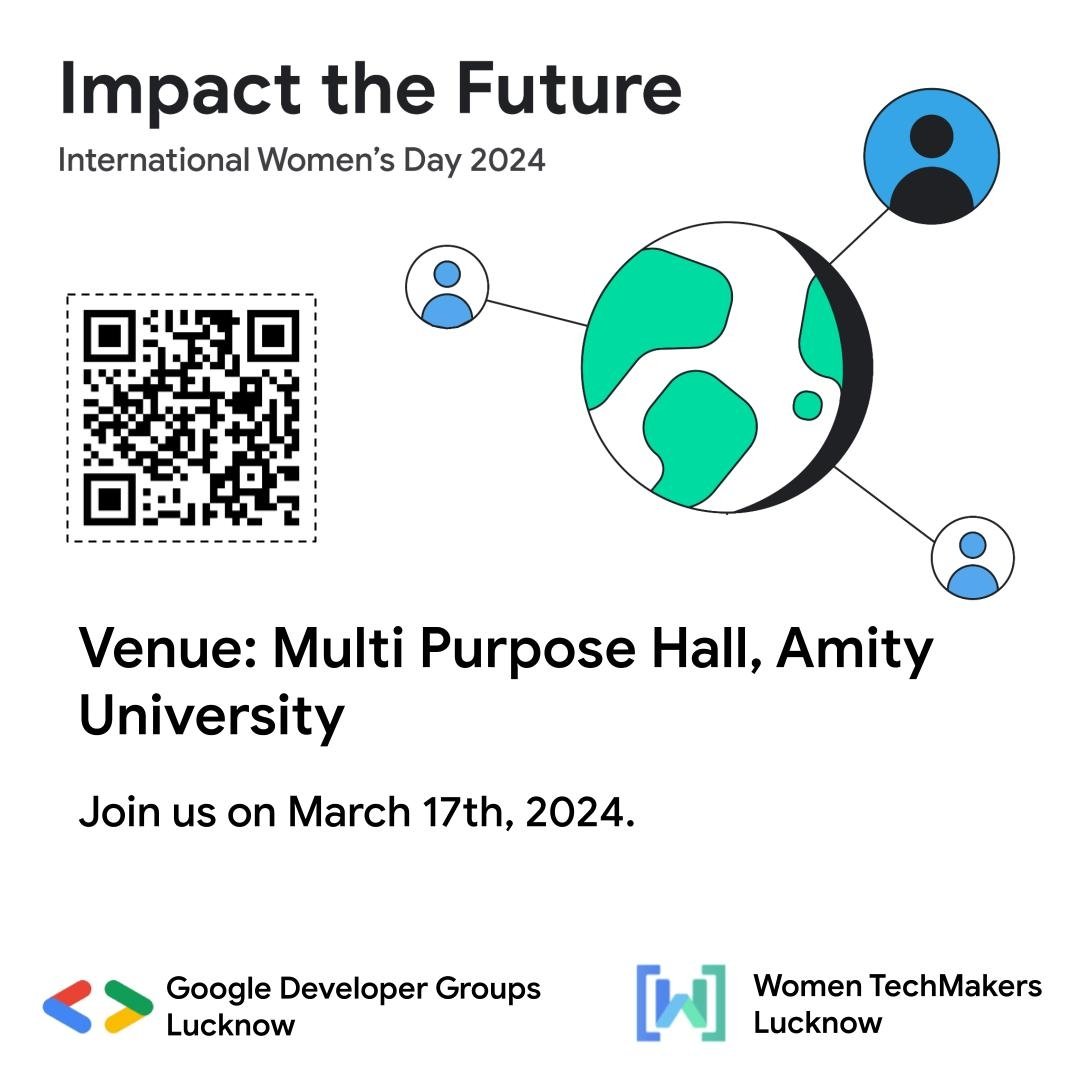 gdglko's tweet photo. 🎉 Exciting news! Venue revealed for International Women's Day'24 event:

📍 Multi Purpose Hall, Amity University, Lucknow

🗓️ Date: 17th March

🚀 Get ready for keynotes, workshops, and networking!

#IWD24 #IWD24India #IWD24Lucknow #WomenTechMakers #WTMLucknow #WTMIndia #GDGLKO https://t.co/bdF7jqhiKM
