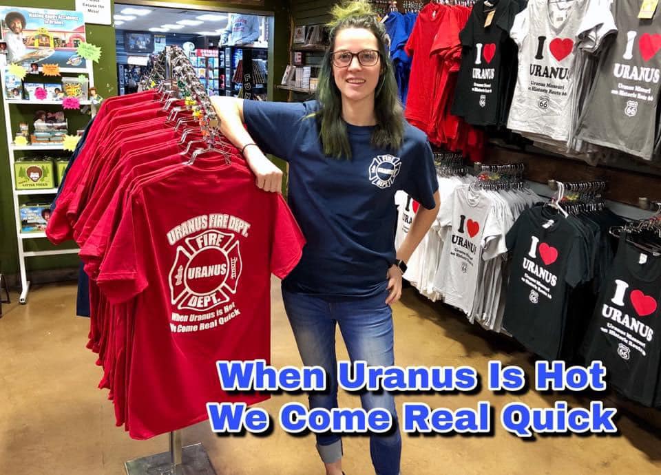 Join the Uranus Fire Dept and tame the flames in Uranus 🔥🚒❤️‍🔥 uranusgeneralstore.com/uranus-apparel…