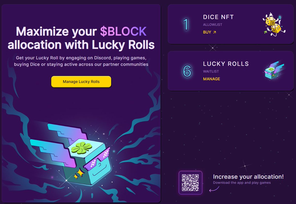 heycape_'s tweet photo. I might have some "Lucky Rolls" to giveaway.

"Lucky Rolls" = Waitlist for the $BLOCK Presale.

Don't forget, the $MON presale yielded a 25x return and I'm expecting this to do similar.

Comment, like, and retweet if interested! 👇