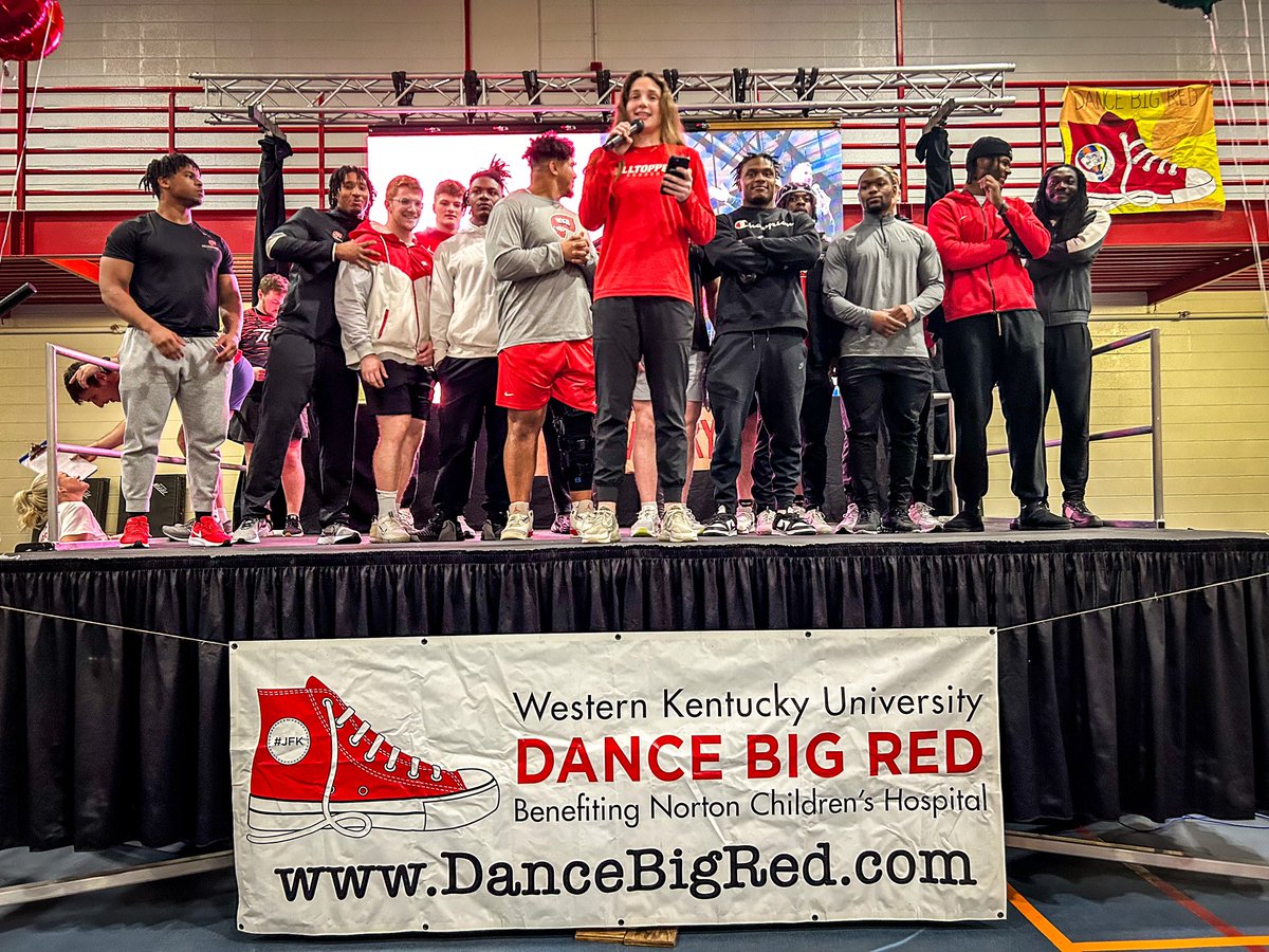 HilltopperCLIMB's tweet photo. Dancing the night away with @DanceBigRed in support of @NortonChildrens ! 🔴

Thankful to join for athlete hour in support of such a great cause! 

#HilltoppersWithHeart https://t.co/AGrqNpaJFS