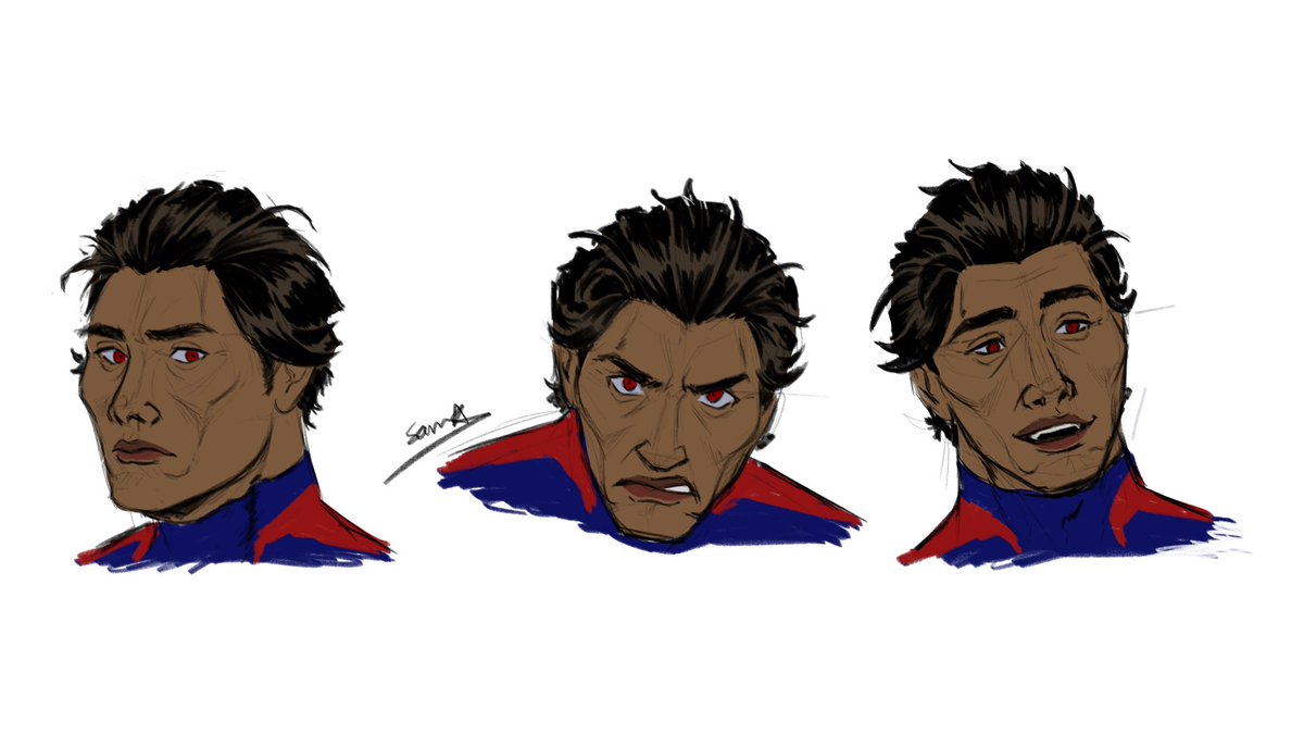 MIERDA, okay a reupload of this remake bc i needed to fix his skin color #MiguelOHara #Spiderman2099