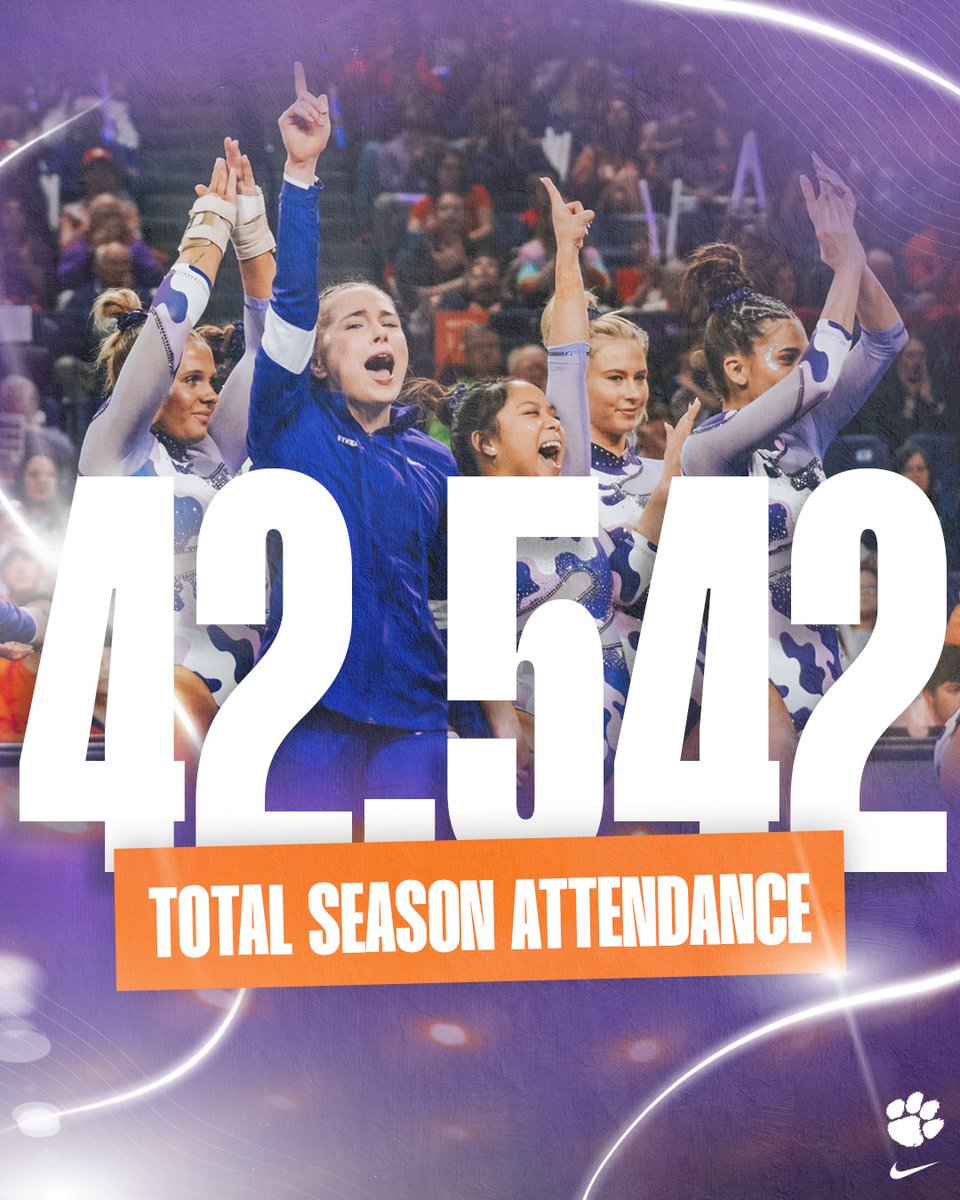 THANK YOU FANS!

This marks our 4th consecutive sold-out meet, and we are ranked No. 7 nationally for total season attendance!

#TeamOne