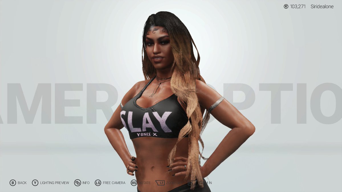 siridealone's tweet image. Damn the growth!! The growth!! ♥️😄. 
Say it wish me, the growthhhh! 

#WWE2k19 vs #WWE2K24