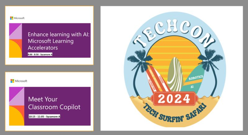 Looking forward to @TechCon2024 tomorrow! It's a great opportunity to learn & innovate w/ educators & school leaders. I'll be speaking about Microsoft Learning Accelerators at 8:00, and at 10:00, we'll be discussing teaching & learning with #AI #copilot. Join me for some learning