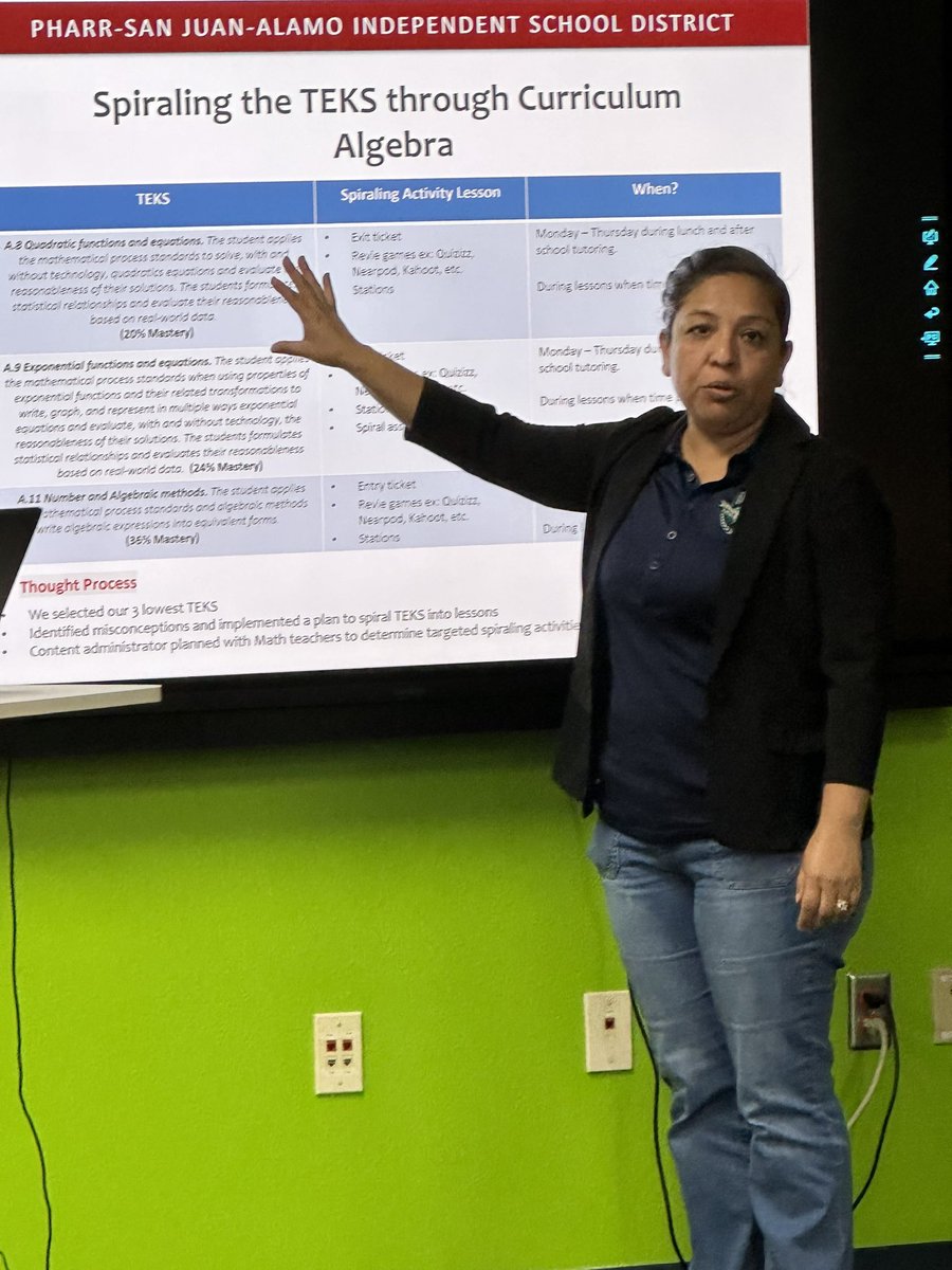 NoraRivasGarza1's tweet image. @PSJAISD #dataunleashed…. Results achieved. Excellent BM 2 data presentation today at PSJA Ballew School of Business & Energy. Thank you, Mr. Ruben Garcia, Principal, Mrs. Palacios, AP, and staff. You did amazing !! 
#studentsfirst 
#teachersupport
