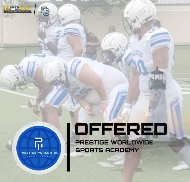Blessed to receive a offer from Prestige worldwide sports academy Thanks <a href="/CoachGlassATL/">Coach Brandon Glass</a> #Zone6💰