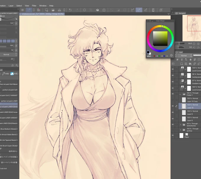 Finding some solace in linework during these challenging times. 

It feels good touching some personal work that's 100% for myself (bc it feels like it's been a while). 

#SpaceMaria #wip 