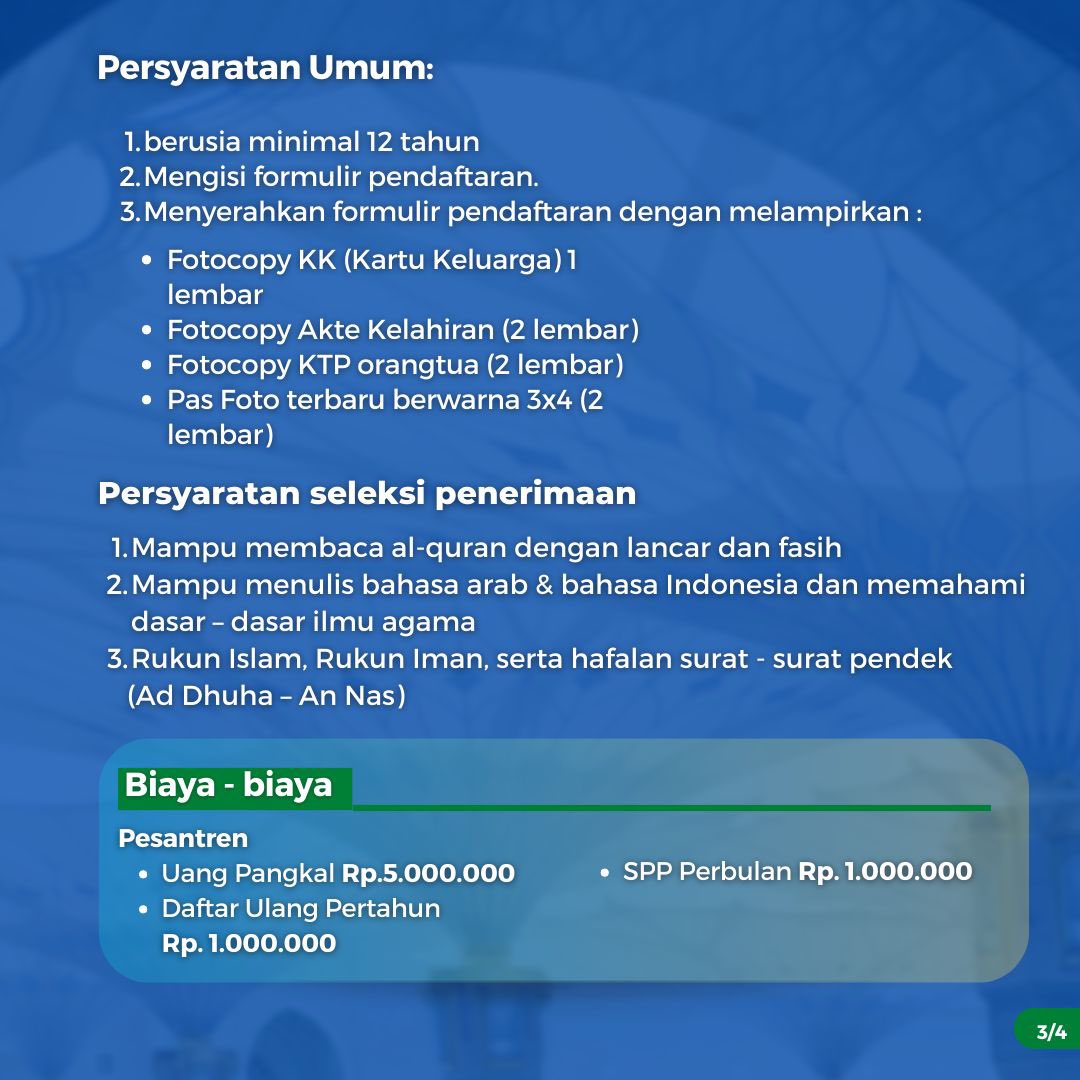 dpprabithah's tweet photo. Pondok Pesantren Rabithah Alawiyah Nur Muhammad Tahfidzul Qur'an, Cililitan - Jakarta Timur

Membuka Pendaftaran 5 - 31 Maret 2024

Info Pendaftaran
Hasan Ba'aly +6287758933605
Fahmi Al Atthos +6283872880680

@dpprabithah #RabithahAlawiyah https://t.co/ZqvwezXjgA