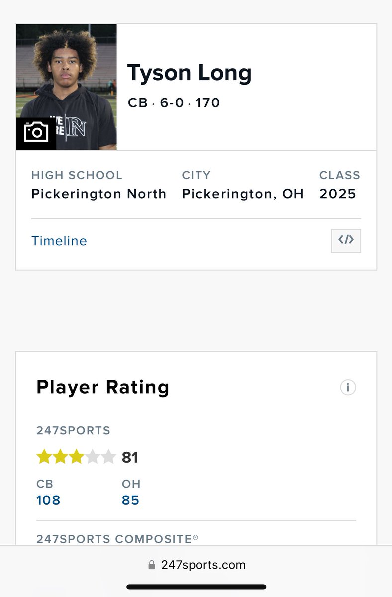 Tyson Long (3⭐️ DB) tweet media