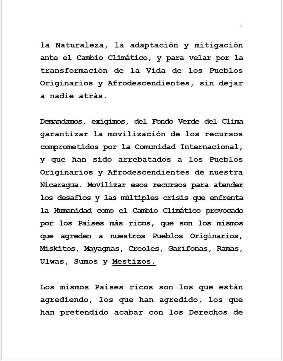 ¡Un llamado a la acción! Nicaragua rechaza la cancelación del Programa Bioclima destinado a comunidades originarias y afrodescendientes. 💪🏽🌍 #DefendiendoDerechos #EquidadAmbiental