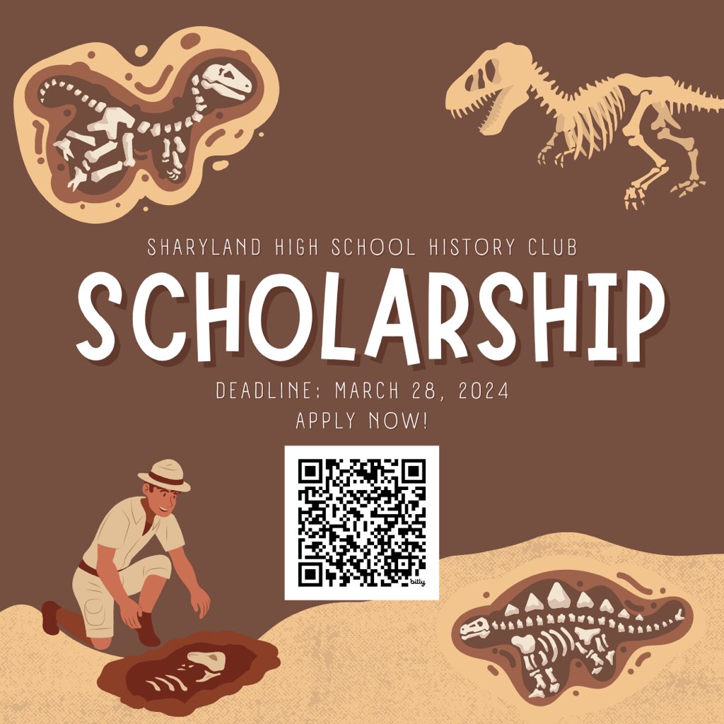 SharyHistClub's tweet photo. Senior History Club Members, our Scholarship Application is now open, apply now before the deadline on March 28, 2024: https://t.co/dyAF4hsQjZ https://t.co/5Eyswl1EBK