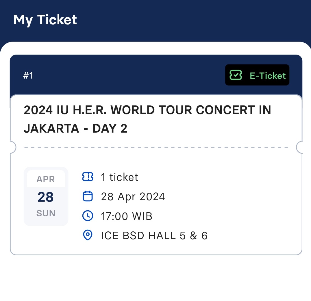 ravarisya's tweet photo. Want to sell // WTS

Wts‼️‼️
Tiket konser IU HER WORLD TOUR in Jakarta day 2

CAT 1A// day 2 (masuk bareng)
💵: 3.6jt
Nego santai

t. IU jakarta JKT IU her world tour cat 1A day 2

#IUHERWorldTour
#HER_WORLD_TOUR
#IUTickets 
#HER_WORLD_TOUR_IN_JAKARTA
#IUinJakarta https://t.co/ANe5rOBQzV