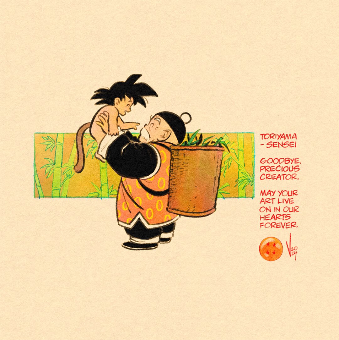 almosthomefree's tweet photo. Goodbye, Precious Creator. Maybe we will see you again one day. #AkiraToryama #RIPAkiraToriyama #DragonBall https://t.co/RA9BXfLVyX
