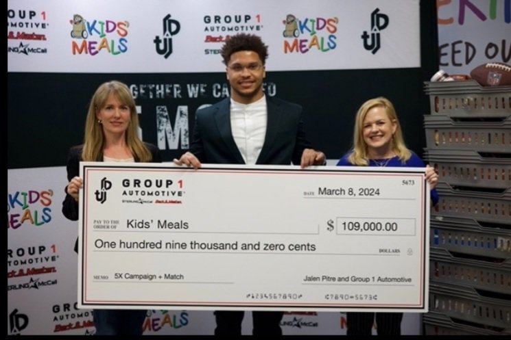 #Texans safety and team captain Jalen Pitre @JalenPitre1 @Group1Auto partner to raise more than $109,000 for nonprofit @KidsMealsInc to benefit children facing food insecurity. 'I am incredibly proud of the impact we've all been able to make together. The response has been…