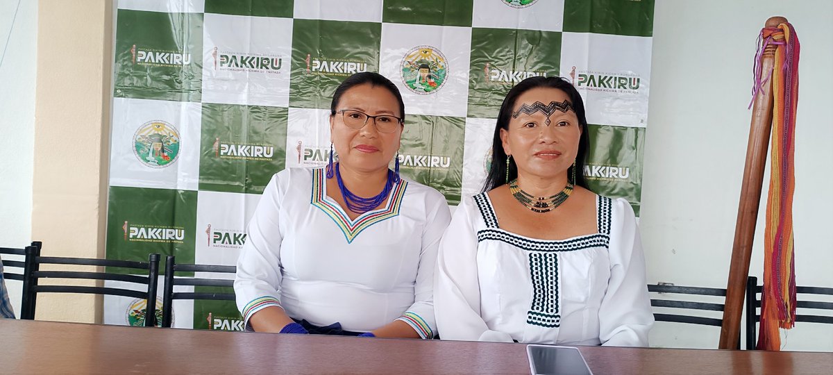 #RuedaDePrensa 
En el marco de la conmemoración del Día Internacional de la Mujer, en la sede de PAKKIRU se realizó la rueda de prensa en la que participaron lideresas de las 7 nacionalidades y mujeres representantes de diferentes comunidades de la Provincia de Pastaza.