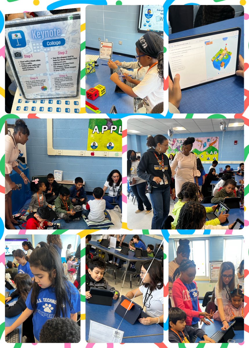 CASCougars's tweet photo. 📱🎉It was an exciting day at our Apple Genius Lab for Everyone Can Create Day! Our special guests from Walnut Street, Smith Street, and @northernparkway made it an awesome learning experience! Thank you to our Apple Learning Coaches and @AppleEDU. @UniondaleUFSD @MDarrisawAkil https://t.co/ipBAEzQtvP