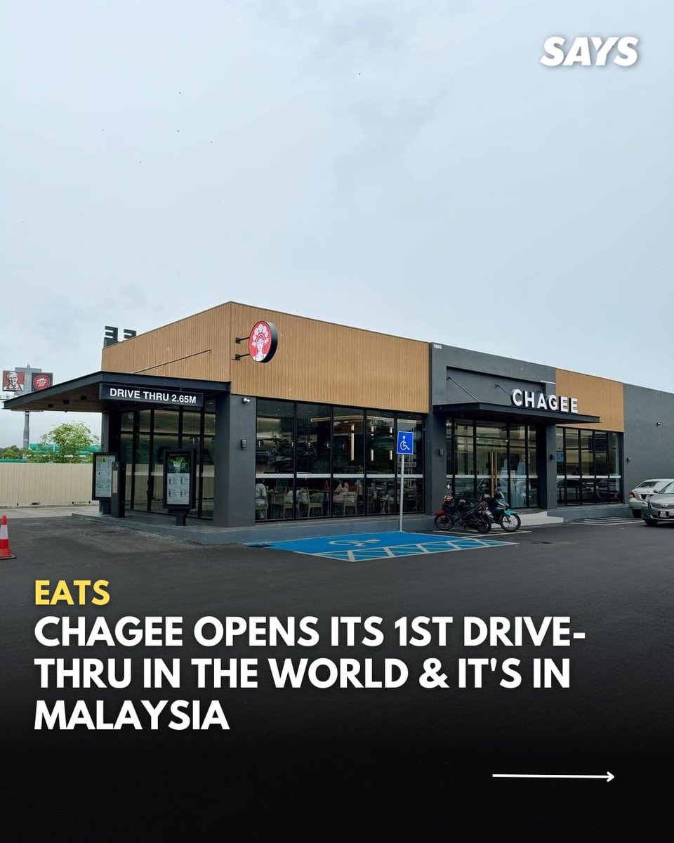 SenawangTV's tweet photo. CHAGEE YANG PERTAMA DRIVE THRU ADA DI MALAYSIA DIBUKA DI S2 ✨

Tahukah waghih Chagee telah ada drive thru ala kopi terkenal tu &amp; buka di S2. Ayuh waghih try weekend ni, rasai pengalaman minuman chagee.

Jom support waghih!

📍Chagee S2 @ Caltex S2 City Park
⏰10:00 AM - 10:00 PM https://t.co/JXLzoGkK9G