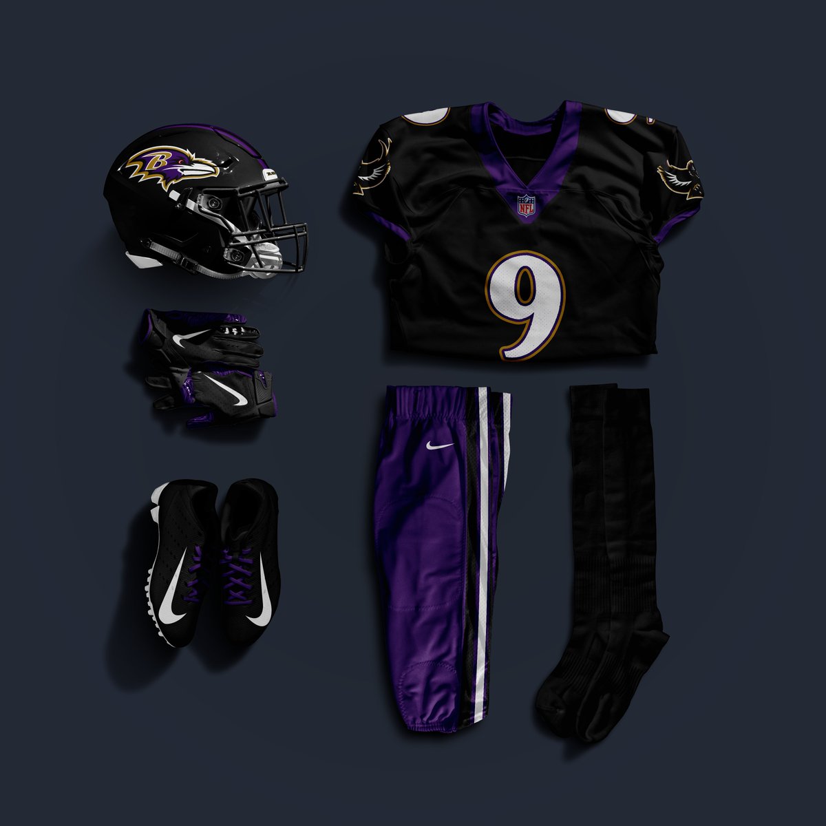 Baltimore Ravens combination uniform concept! - 1990s x 2020s