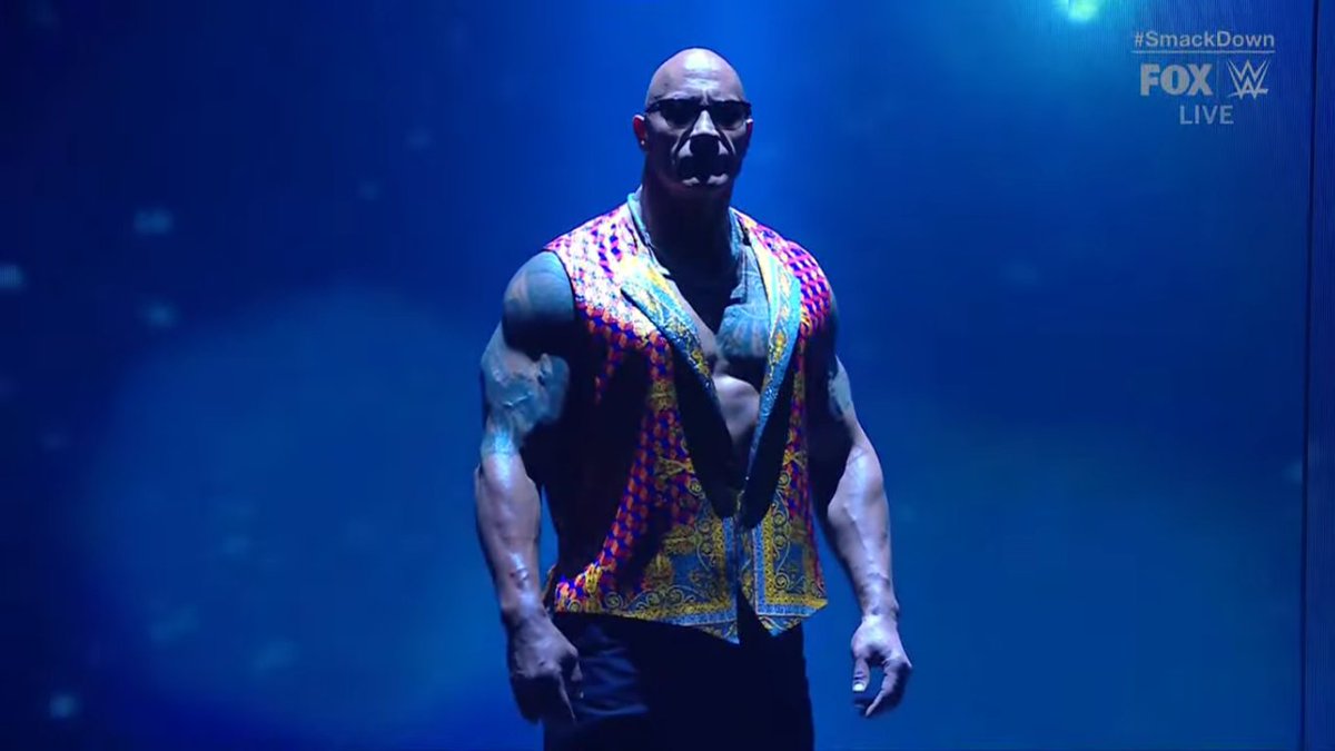 DwayneJNet's tweet image. #SmackDown #PeoplesChamp #TheGreatOne (@TheRock)