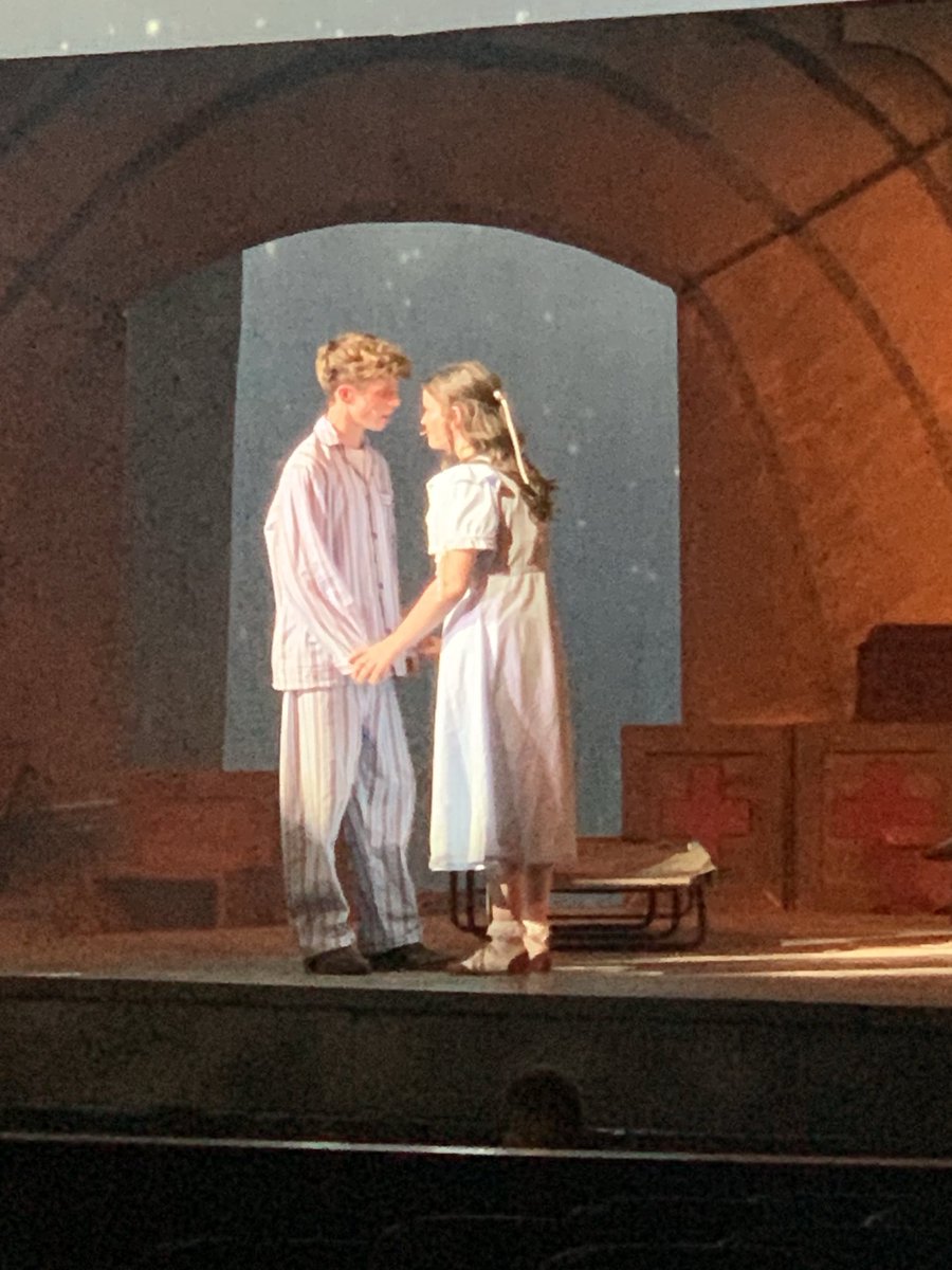 CabotHigh's tweet photo. Congratulations to our talented CHS Theatre students and select band members for an incredible performance in tonight’s first public showing of Alice by Heart! These young ladies and young men have clearly poured their Hearts into this production! #BestofCHS https://t.co/3K21APashk