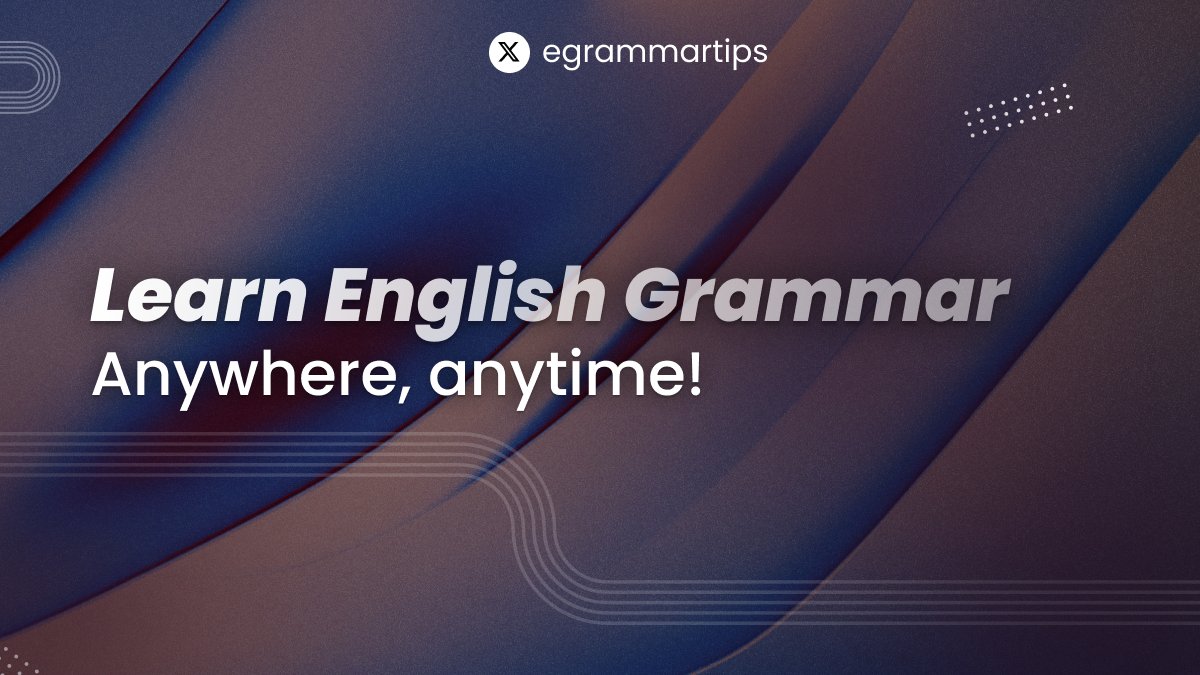 Learn English Grammar tweet media