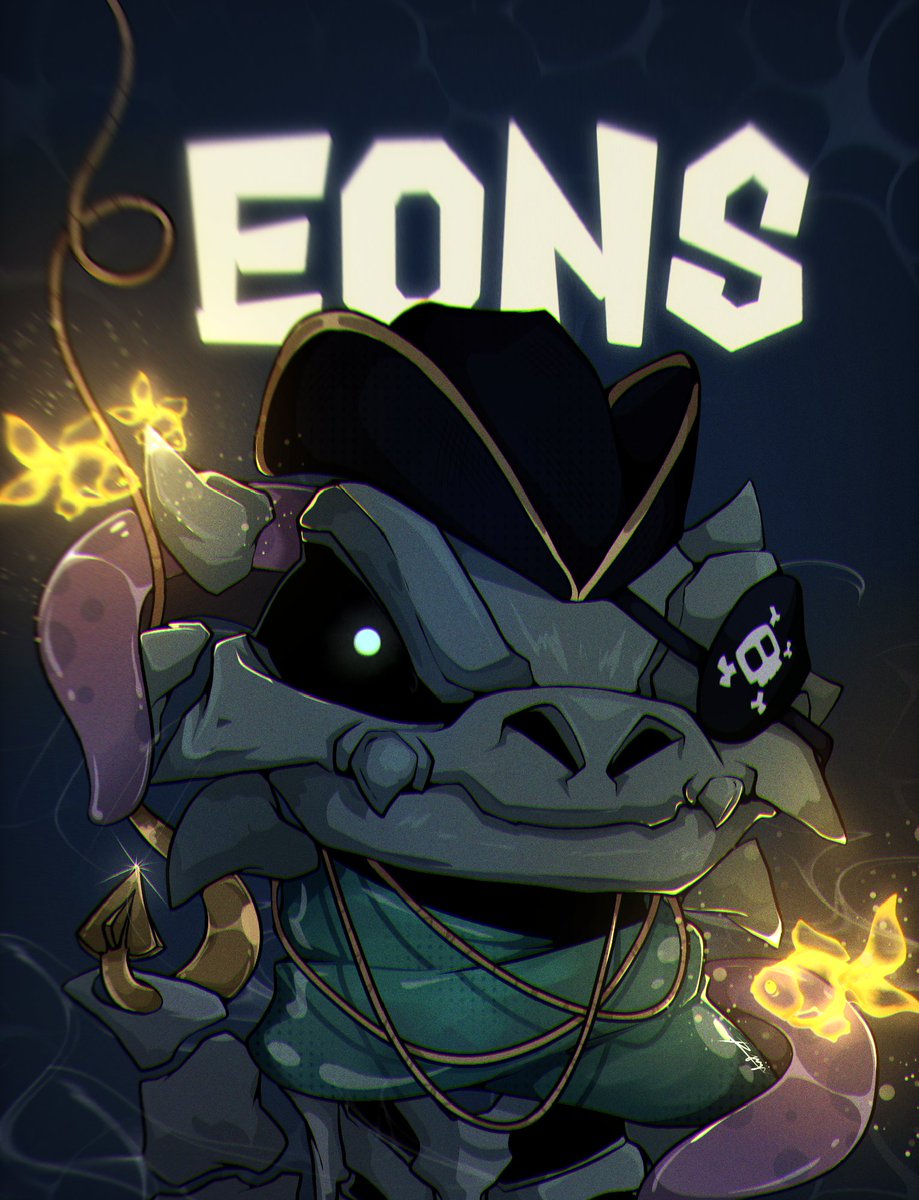 Here's my entry @MYEONSPFP ..It was supposed to be a skeleton pirate covered with slime/goo but I failed to do so 🤣 so heres  skeleton pirate I guess