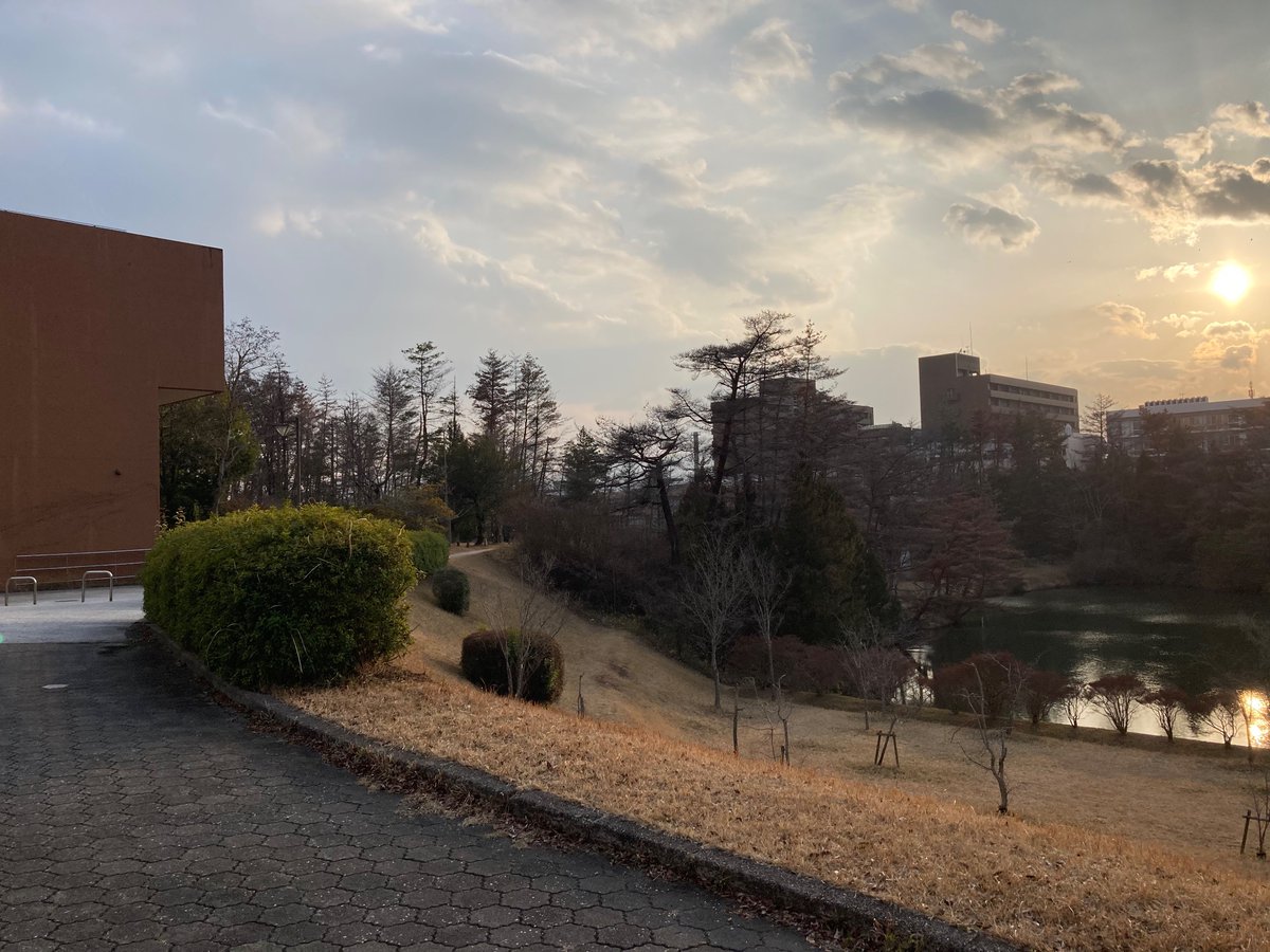 ij19o's tweet photo. 今回の総合大会の会場は広島大学でした。大学の中に自然があるのではなく、自然の中に大学がありました。 https://t.co/wx8tPEGyzi