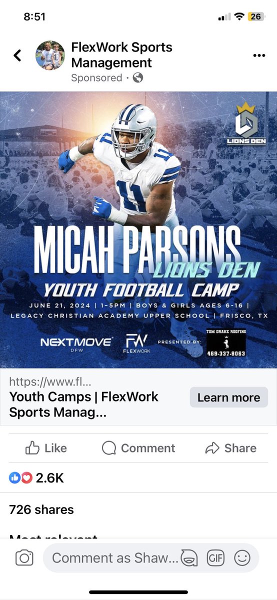 Michael Vick (@michaelvick) on Twitter photo Great player and young man who’s gnna have a great show out at his camp! Micah Parsons one of the best young talents in the league.
Looking forward to playing chess against you sometime soon as well!!!
<a href="/chesscom/">Chess.com</a>
<a href="/dallascowboys/">Dallas Cowboys</a>
<a href="/PennStateFball/">Penn State Football</a>
<a href="/FlexWorkSports/">FlexWork Sports Mgt.</a> <a href="/MicahhParsons11/">Micah Parsons</a> Great player and young man who’s gnna have a great show out at his camp! Micah Parsons one of the best young talents in the league.
Looking forward to playing chess against you sometime soon as well!!!
<a href="/chesscom/">Chess.com</a>
<a href="/dallascowboys/">Dallas Cowboys</a>
<a href="/PennStateFball/">Penn State Football</a>
<a href="/FlexWorkSports/">FlexWork Sports Mgt.</a> <a href="/MicahhParsons11/">Micah Parsons</a>