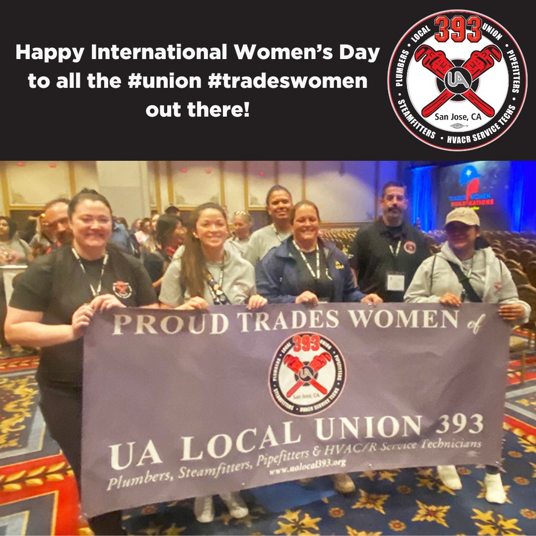 Happy #InternationalWomensDay to all the #union #tradeswomen out there! We 💖 you!
#unionstrong #buildingtrades #UAProud